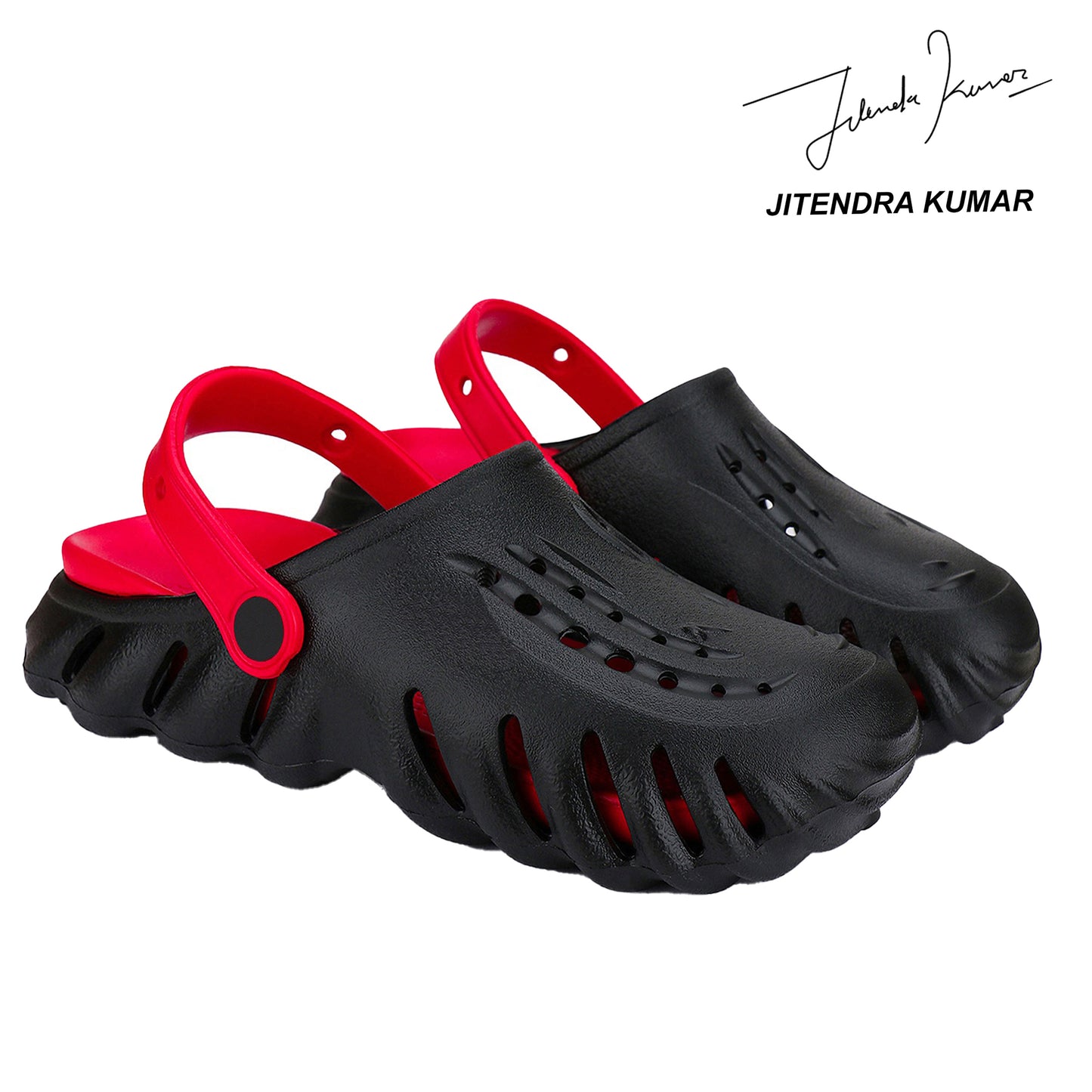 Clogs Black - Red : Men Eva Clogs Sandals