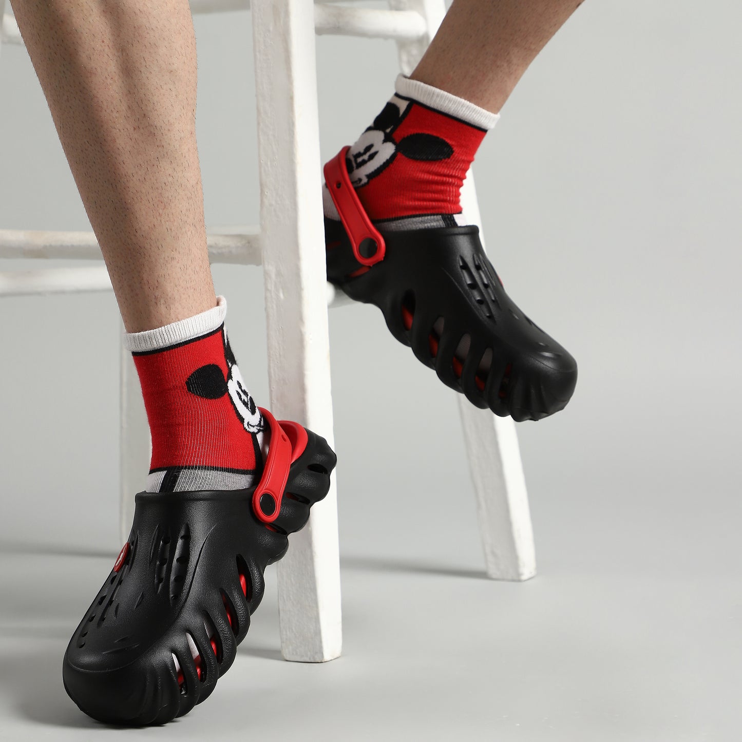 Clogs Black - Red : Men Eva Clogs Sandals