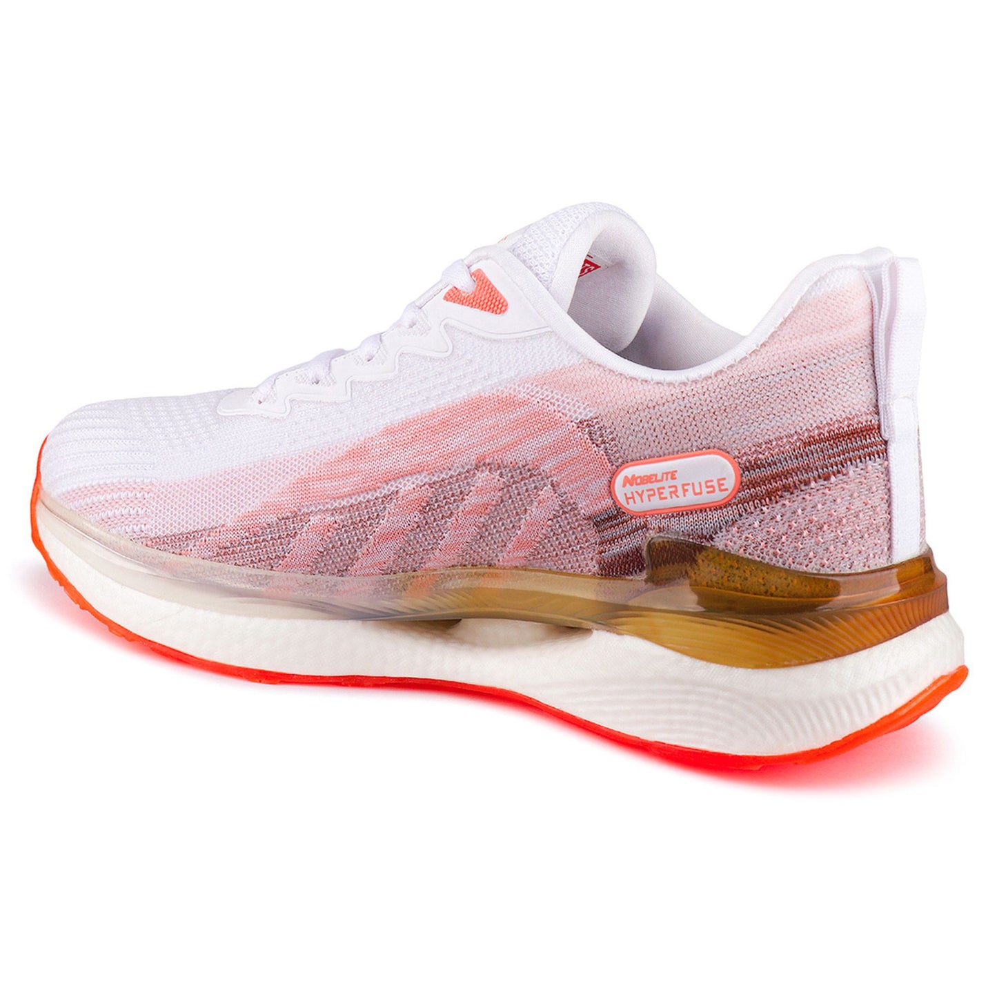 Hype White-Orange - Men Sport Shoes